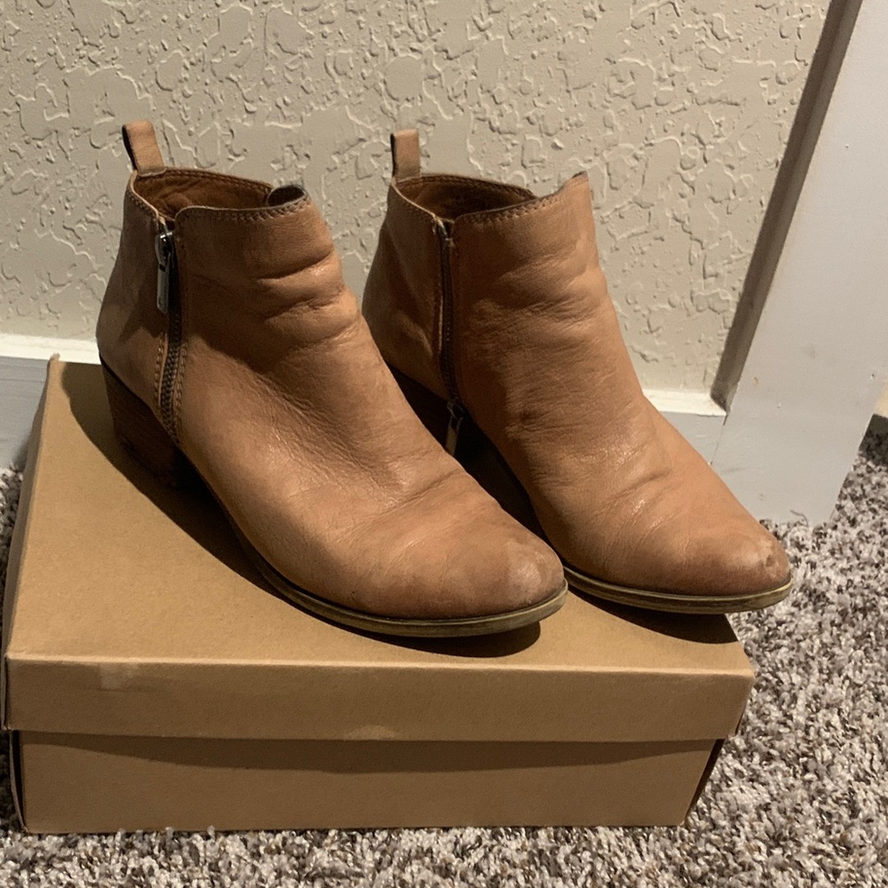 Lucky Brand Brown Ankle Booties